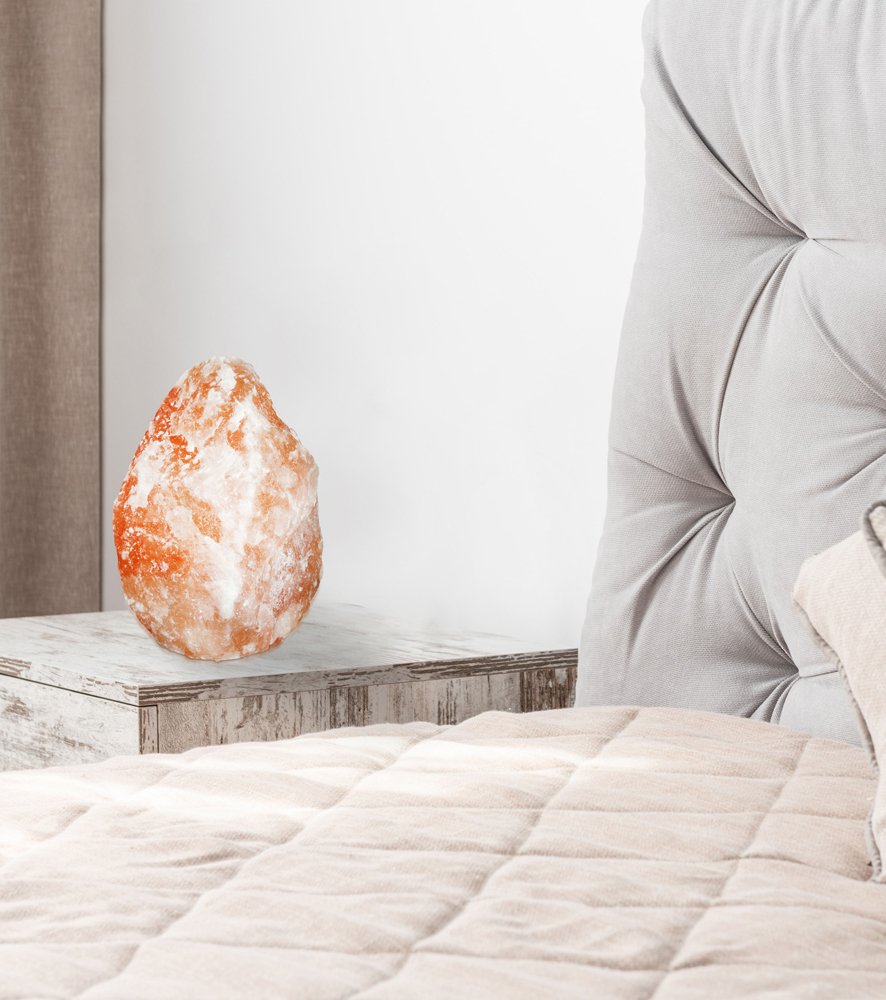 Stalinis nakties šviestuvas GLOBO Stone, E14, 1 x 15W, 230V, su jungikliu, druskos kristalas, 130 x 230 mm, 3-5 kg., 28330