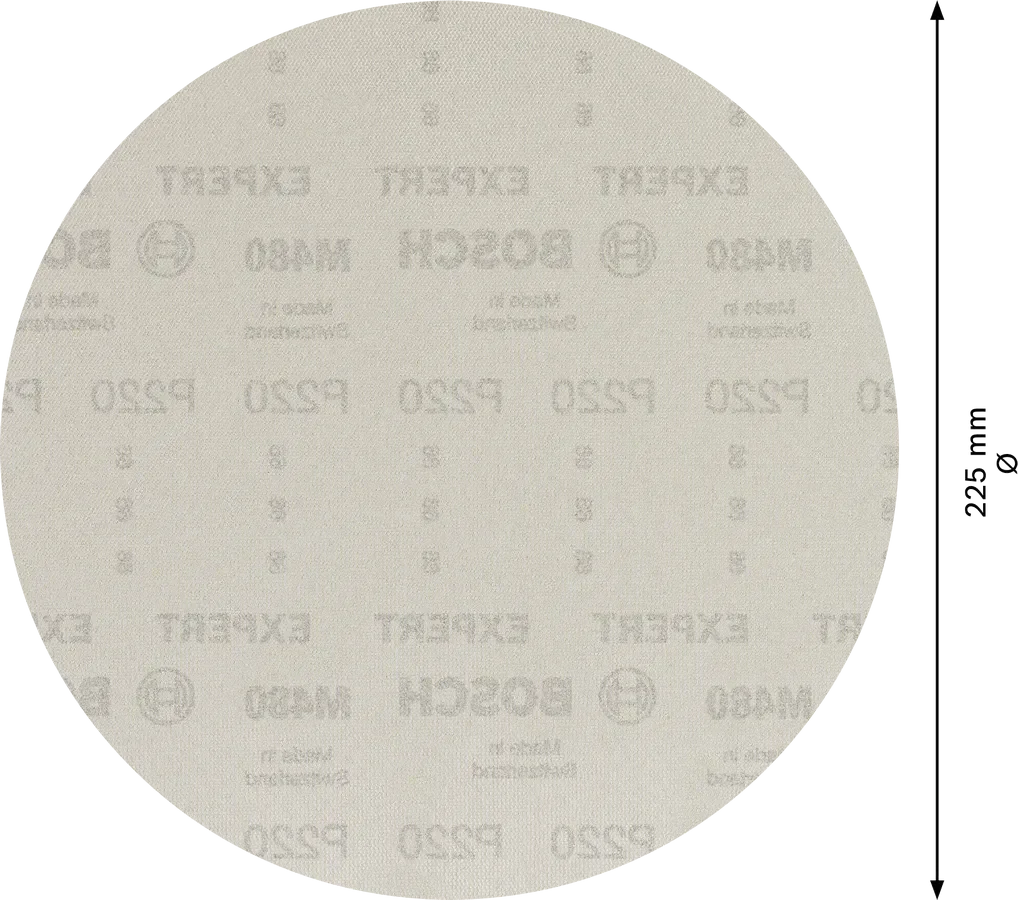 Šlifavimo tinklelis BOSCH, M 480, 225 mm, G220, 25 vnt.
