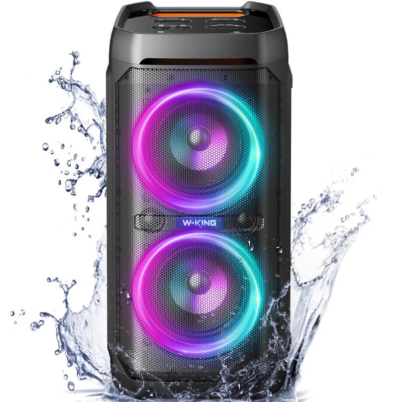 Kolonėlė W-KING T11, 100W, 15600mAh 3.7V / 10.8V 5200mAh talpos baterija, nešiojama, bevielė, IPX6, 30 metrų Bluetooth 5.0 pasiekiamumas