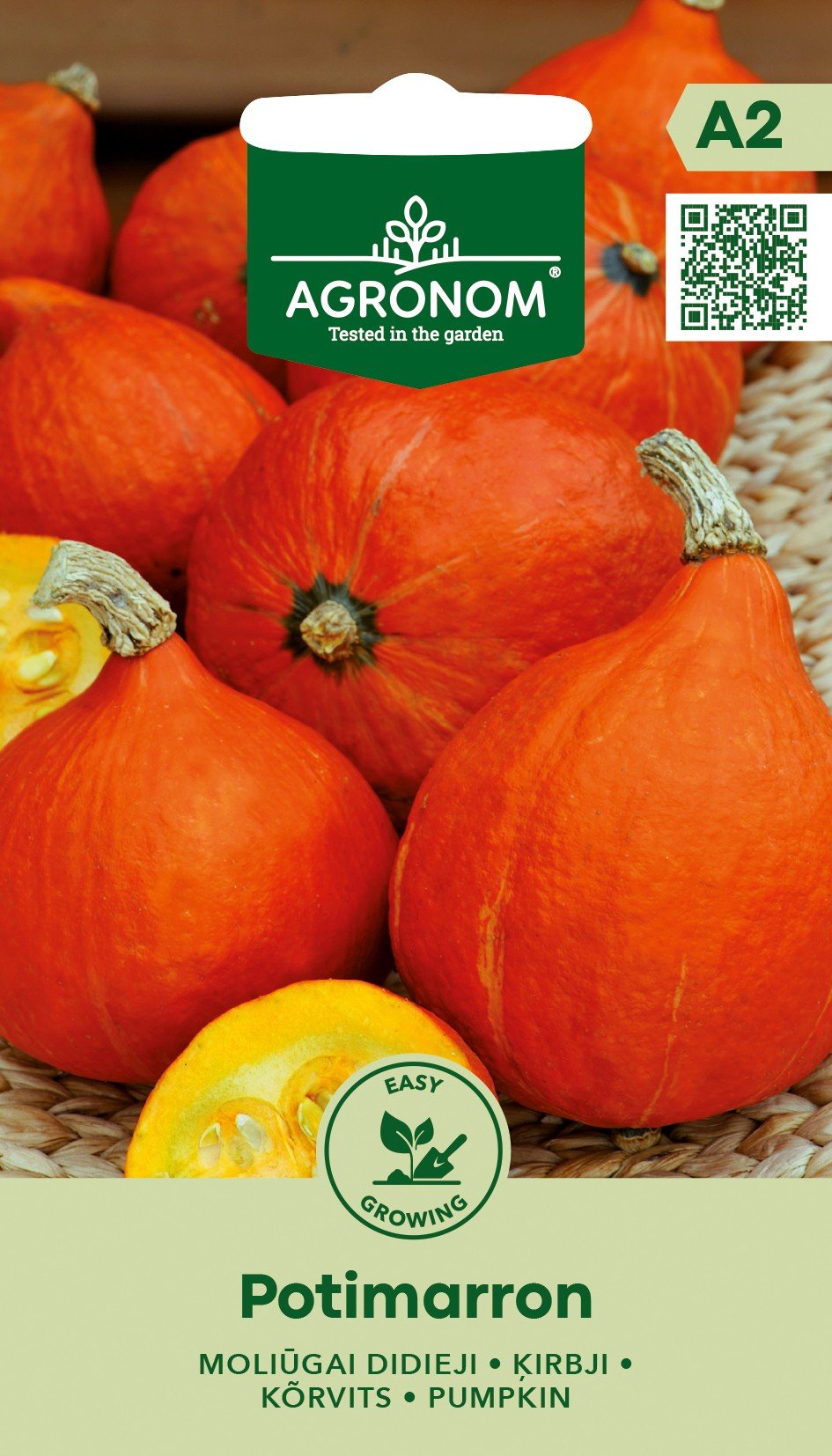 Daržovių sėklos, AGRONOM moliūgai POTIMARRON, 1 g.