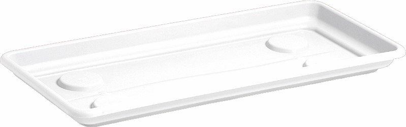 Plastikinė lėkštutė loveliui MEGA, baltos sp., 60 x 29 x 8 cm.