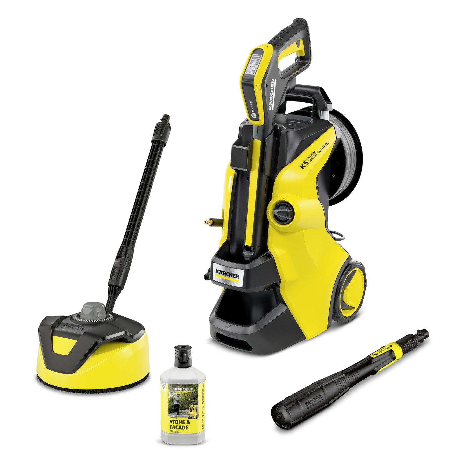 Aukšto slėgio plovykla KARCHER K 5 Premium Smart Control Flex, Home EU, slėgis iki 145 bar, vandens srautas 500 l/h, galia 2,1 kW, 1.324-735.0