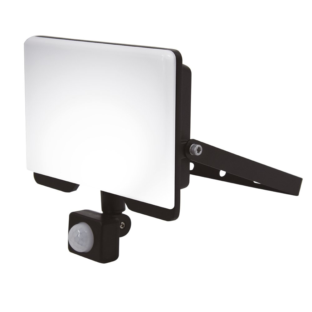 LED prožektorius SPECTOR LIGHT, 50W, 4500LM, su jutikliu, 4000K, IP44, AC 220-240V 50Hz, 15 cm guminis kabelis 3*1,0 mm², 17118S