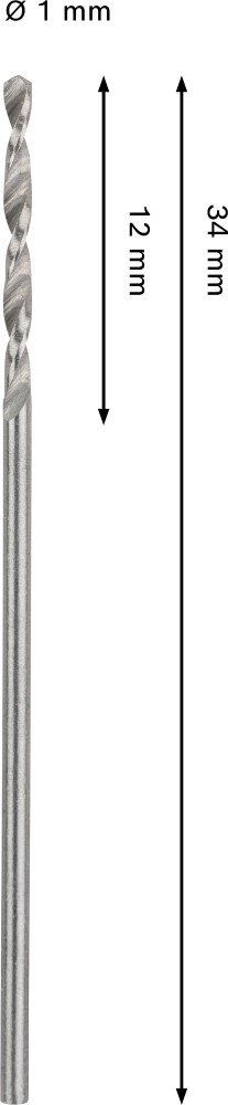Grąžtas metalui BOSCH HSS-G, DIN 338 1 x 12 x 34 mm