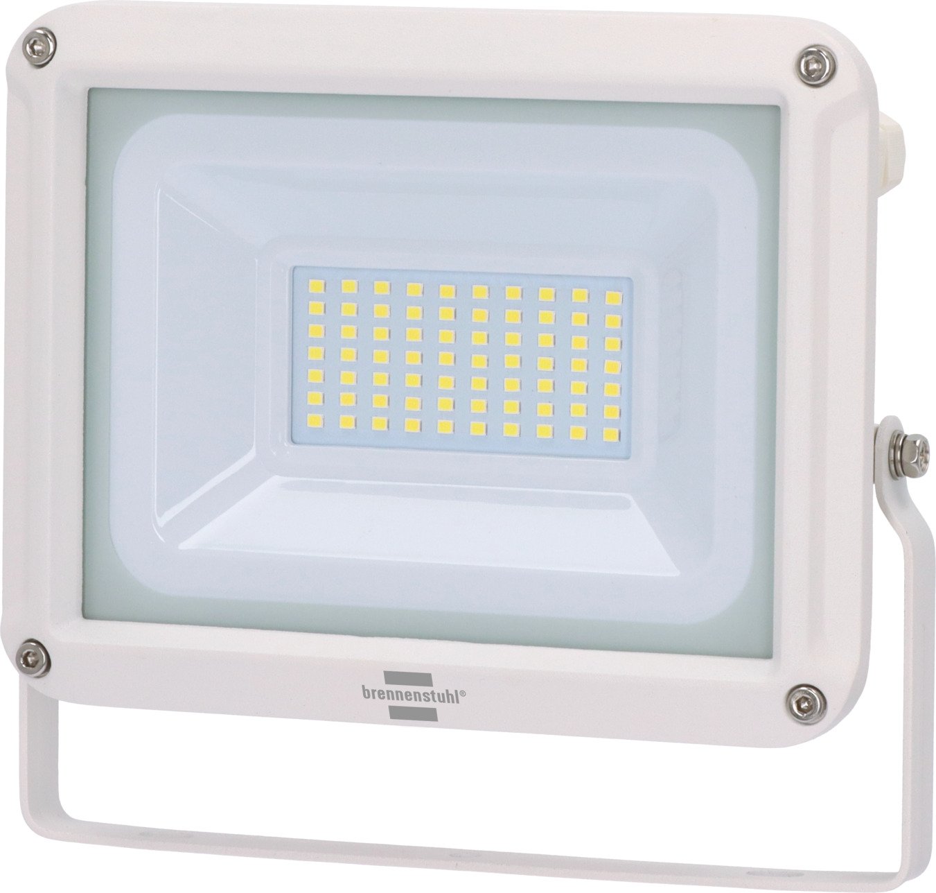 LED prožektorius BRENNENSTUHL Jaro 4060 W, be judesio daviklio, 30W, 3450lm, 6500K, IP65, baltos sp.