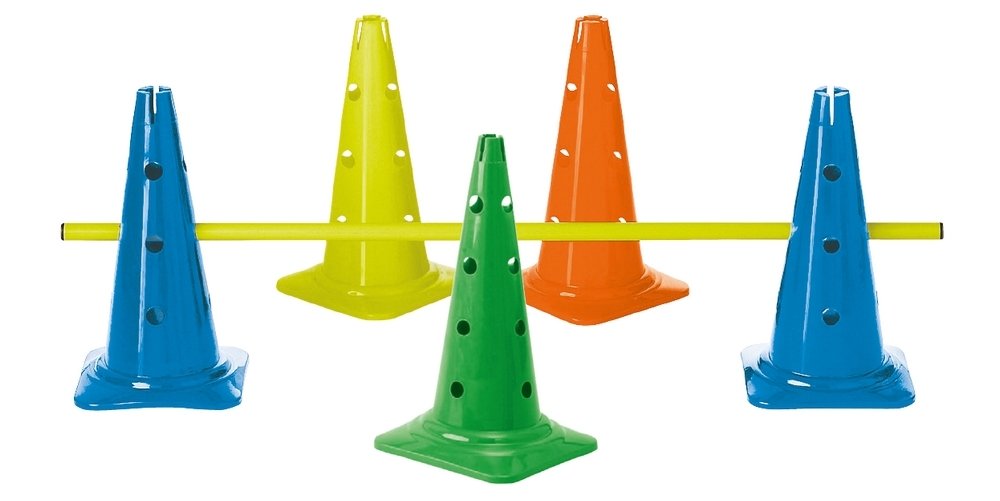 Estafečių kūgis TREMBLEY, 50 cm, green, 12 skylių