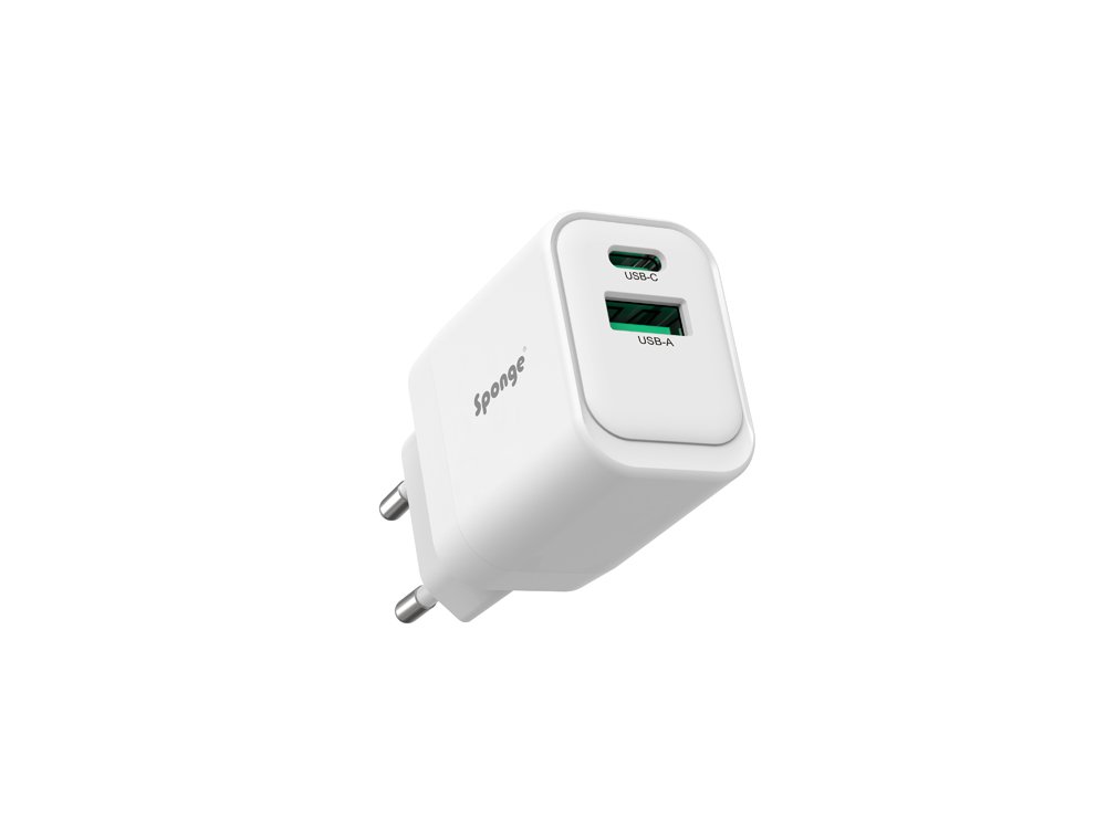 Telefono įkroviklis SPONGE Charger C1, 22.5 W, USB-C, GaN TÜV sertifikatas