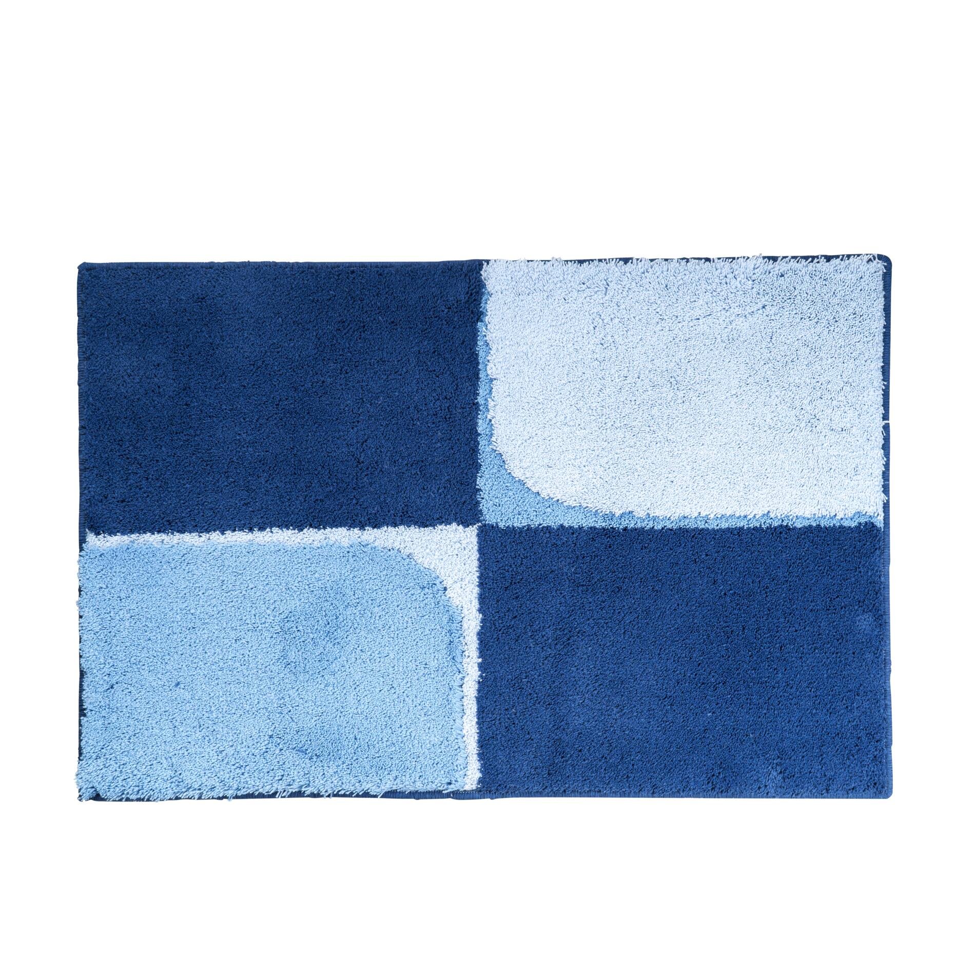Vonios kilimėlis RIDDER Quad, 60 x 90 cm, mėlynas, 100% akrilas, 7106303, ST