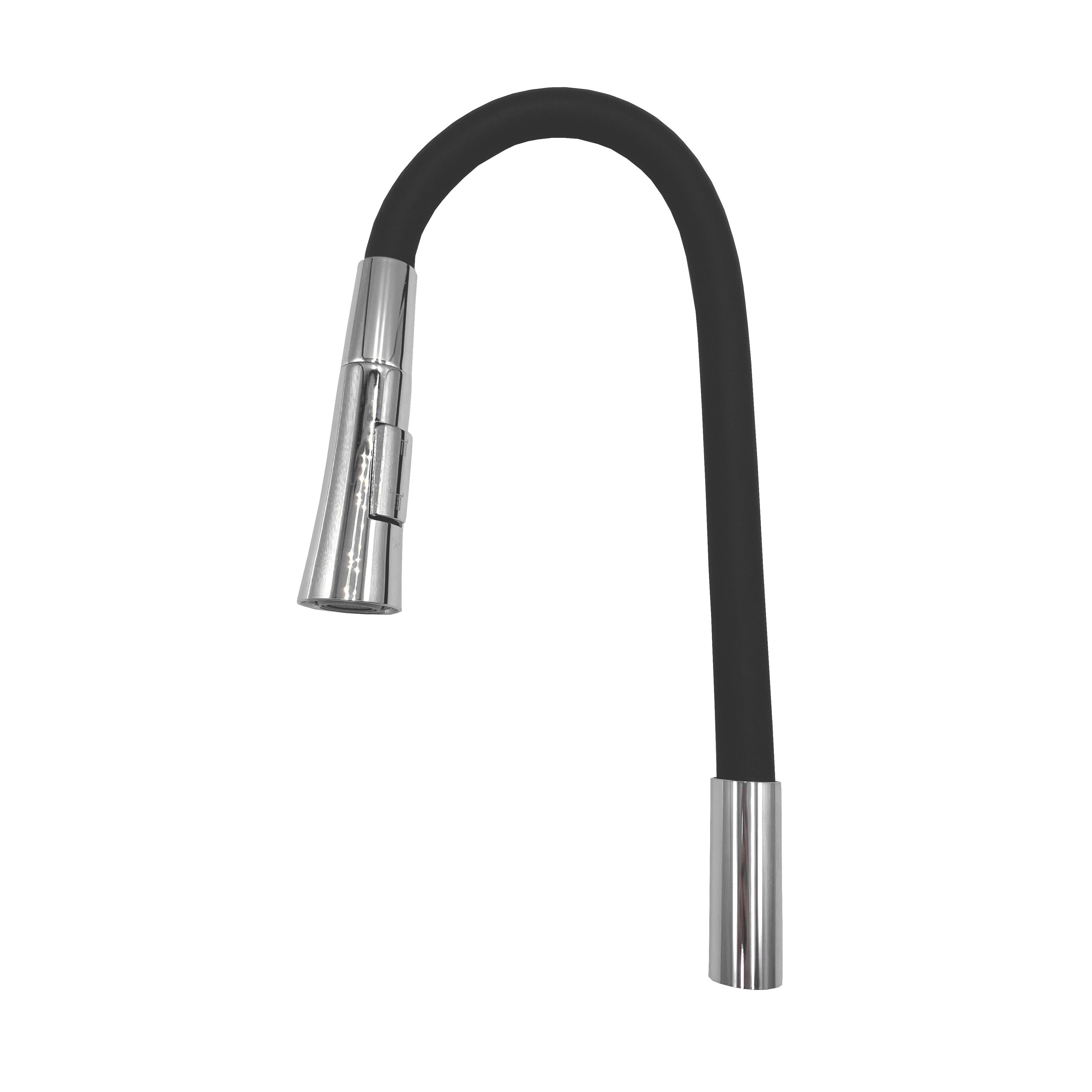 Maišytuvo snapas FLEX, su dušeliu, juodos spl., 170568