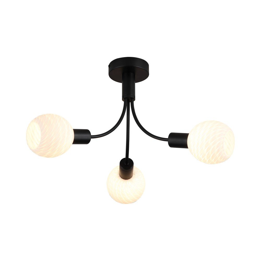 Pakabinamas šviestuvas SEARCHLIGHT Nova, E14, 3 x 40W, 230V, 520 x 520 x 280 mm, 54713-3BK