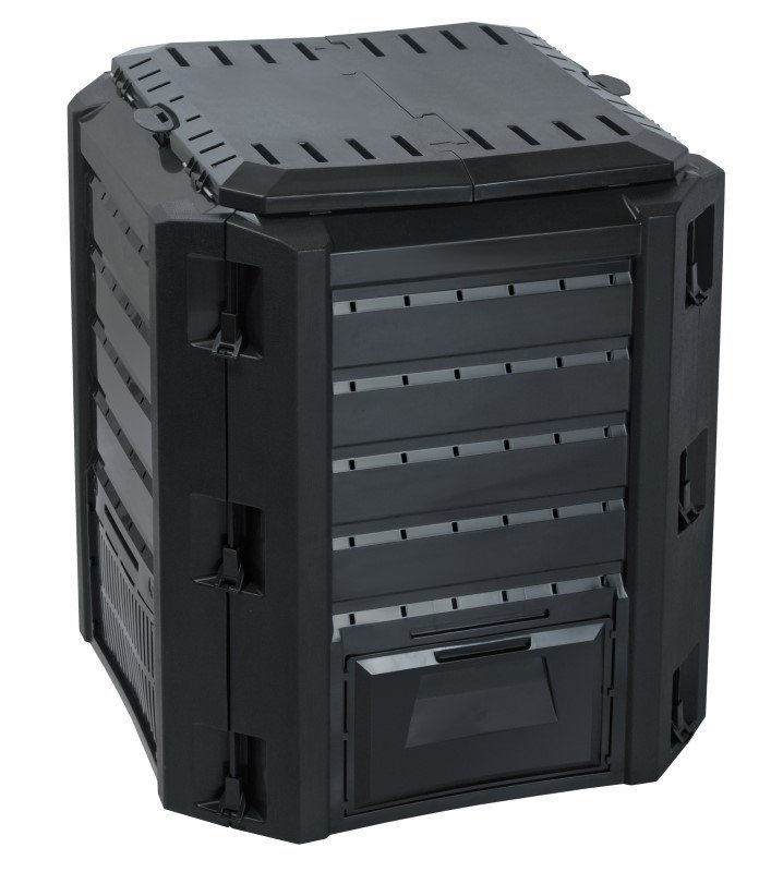 Kompostinė PROSPERPLAST Compogreen IKL380C, 719 x 719 x 826 mm, juodos spalvos, talpa 380 l