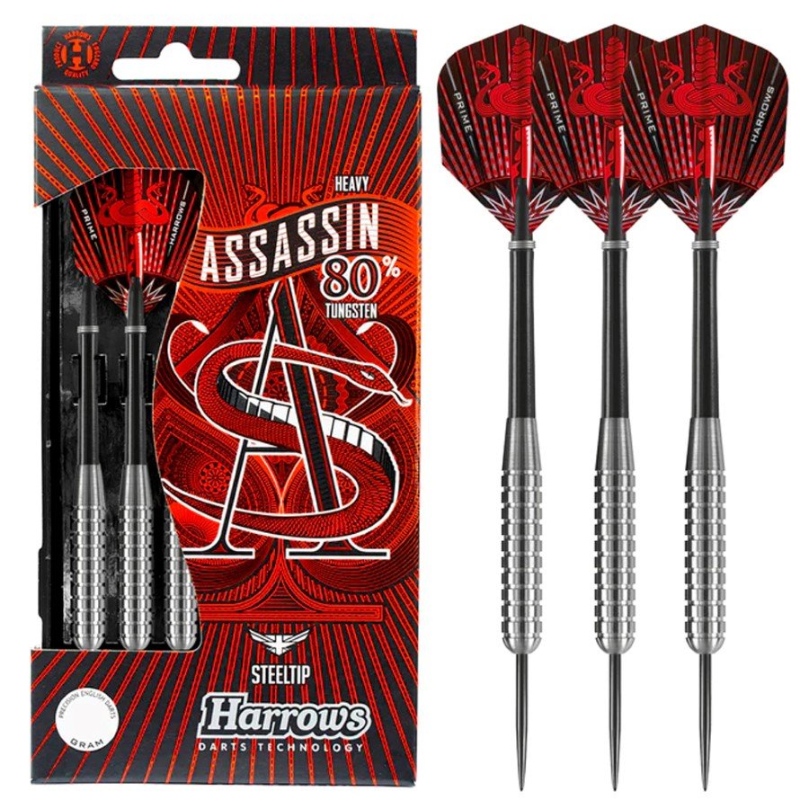 Darts strėlytės HARROWS Assassin Heavy W80, steeltip, 3x32 g