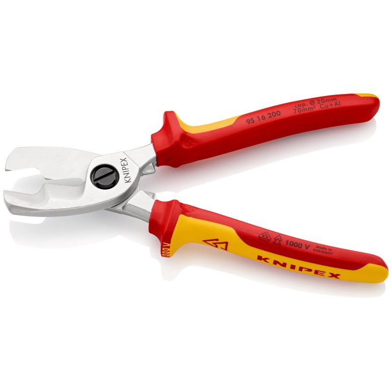 Elektrikų kabelio žirklės KNIPEX, 9516, 200mm