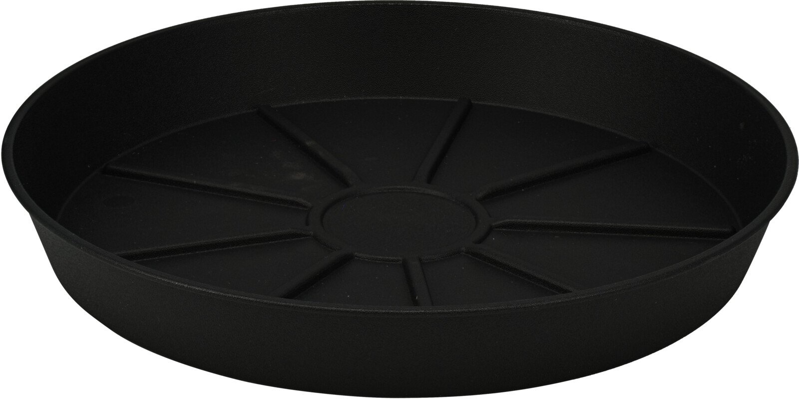 Plastikinė lėkštutė, antracito sp., skersmuo 24 cm