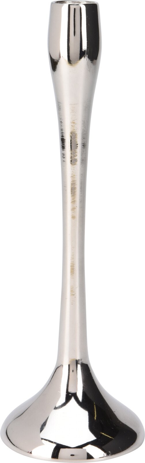 Žvakidė, aukštis 25,5 cm, sidabro sp., aliumininė