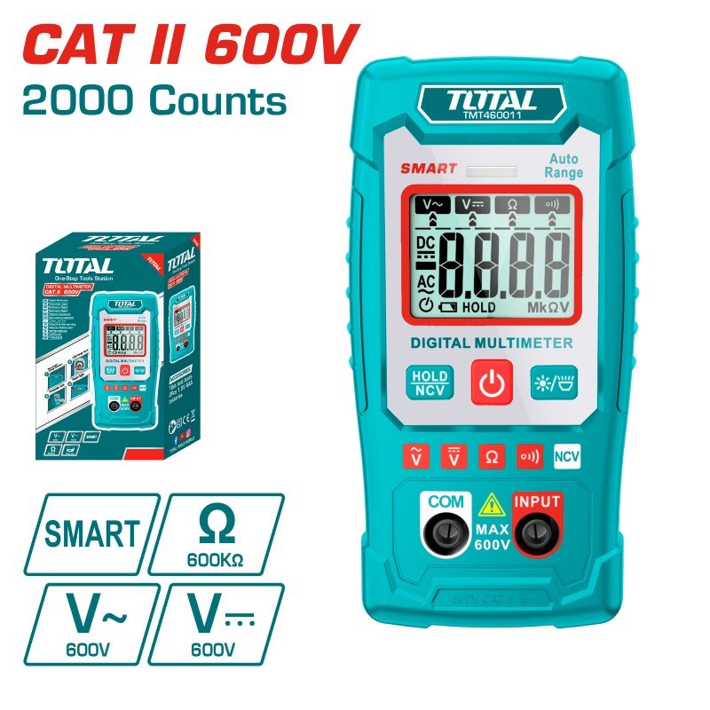 Skaitmeninis multimetras TOTAL TMT460011