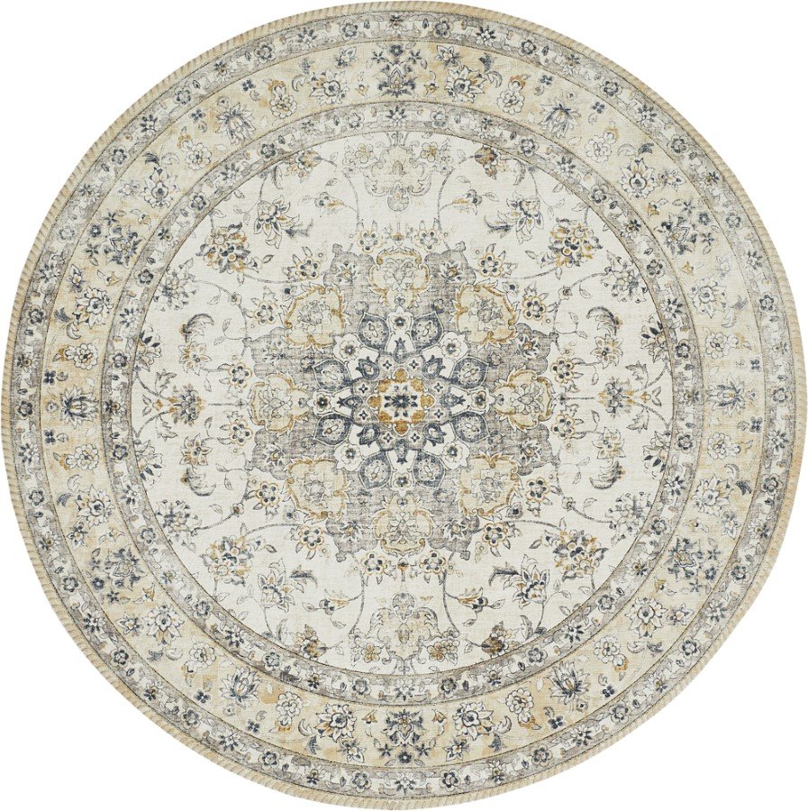 Kilimas PRIMA, 100 x 100 cm, 100% poliesteris, kreminės spalvos, 703239