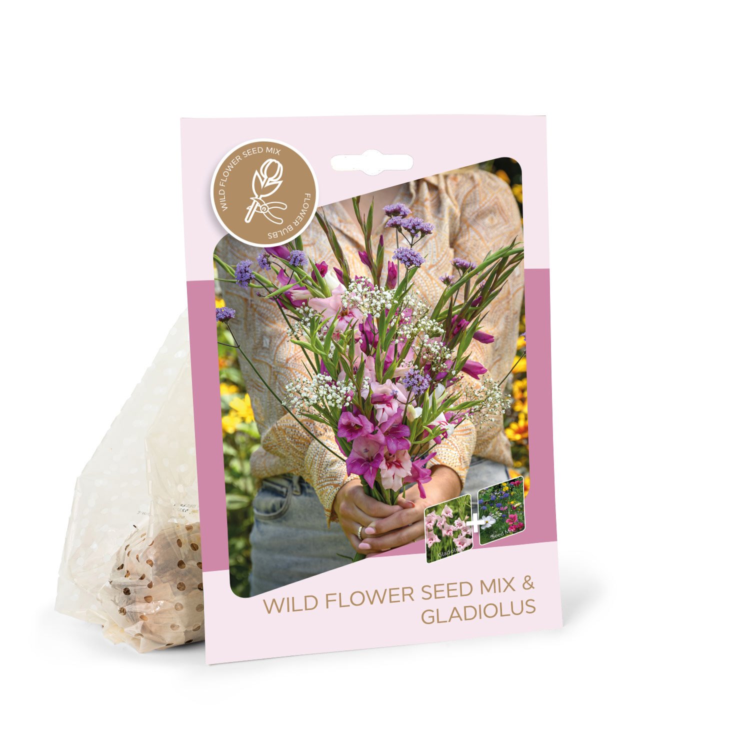 Didžiažiedžių kardelių svogūnėliai ASEJA Pink Purple Mix, 10 vnt., 10/+, Bouquet, 87460908, (P)