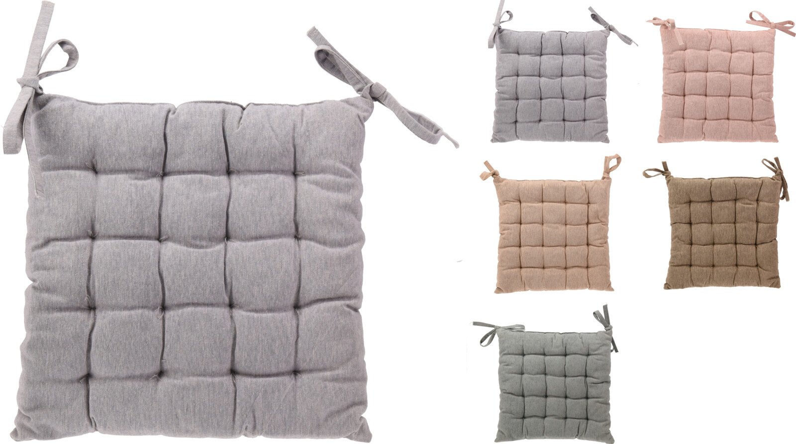 Pagalvelė kėdei, 6 skirtingos sp., pririšama, 40 x 40 cm