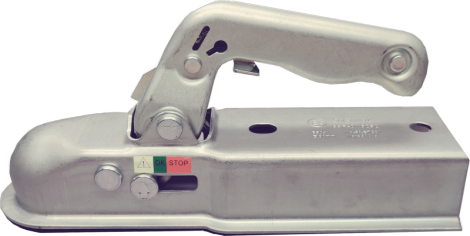 Priekabos sukabinimo spyna ALBURNUS SS106, 50 x 50 mm, cinkuota, kvadratinė, maksimali apkrova 1600 kg