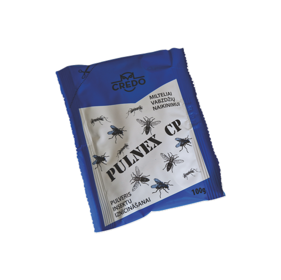 Insekticidiniai milteliai vabzdžių naikinimui Pulnex CP, 100 g