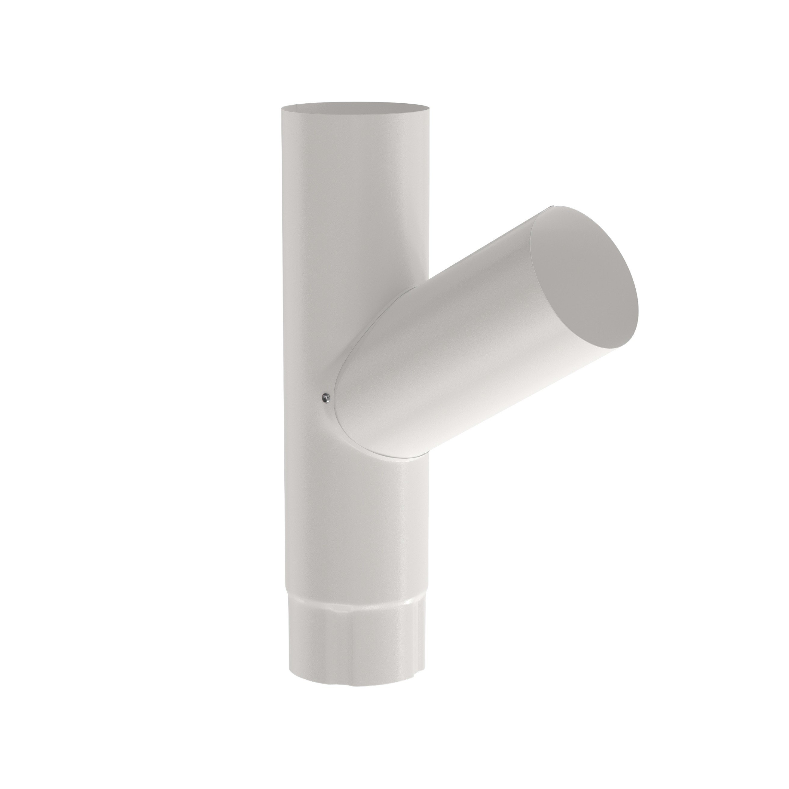 Lietvamzdžio trišakis BILKA, skersmuo 90 mm, balta spalva, RAL9010