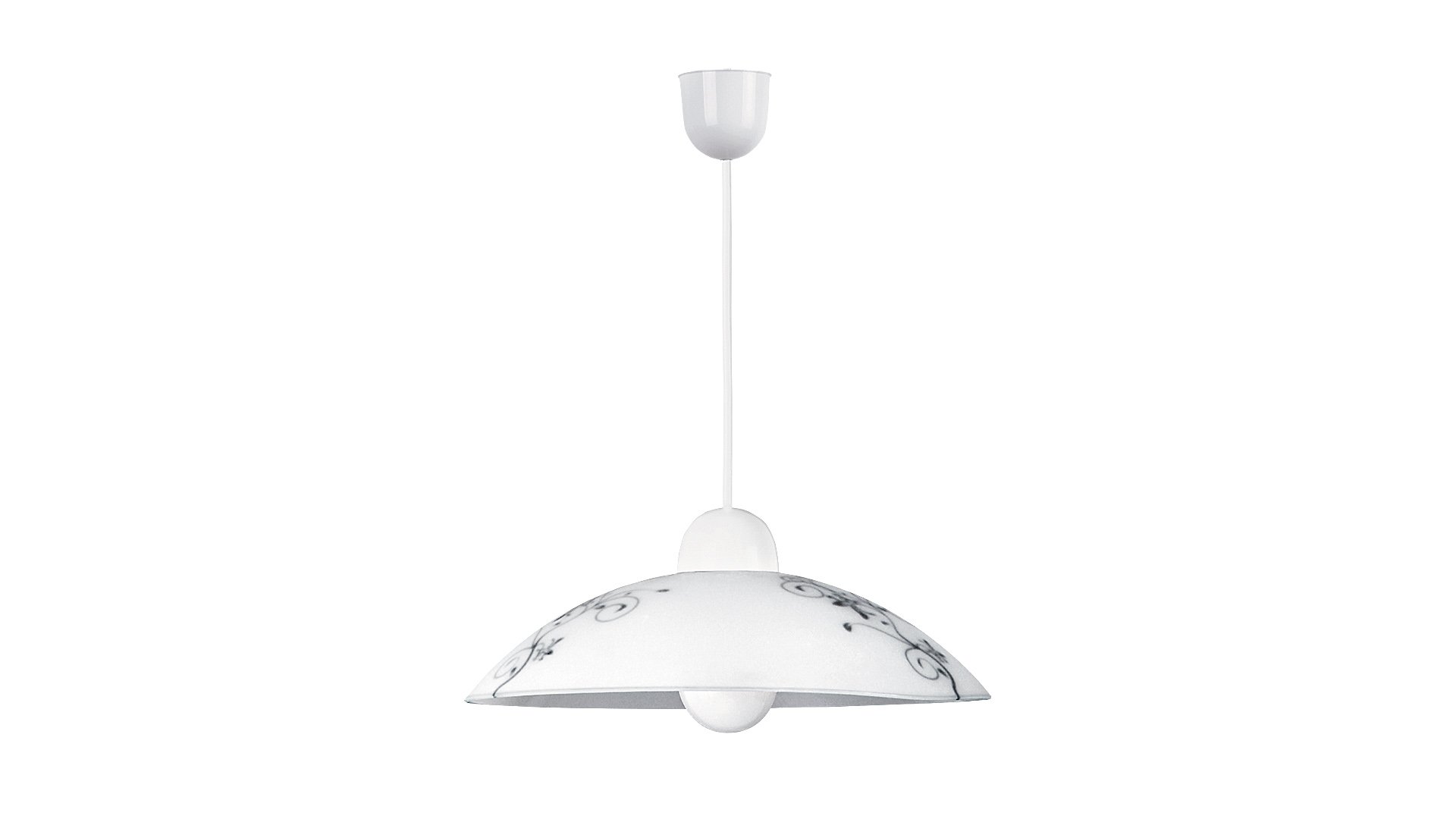 Pakabinamas šviestuvas RABALUX Bloomy 1848, E27 1 x MAX 60W, skersmuo 300 mm, atstumas nuo lubų 900 mm, IP20, baltos sp.