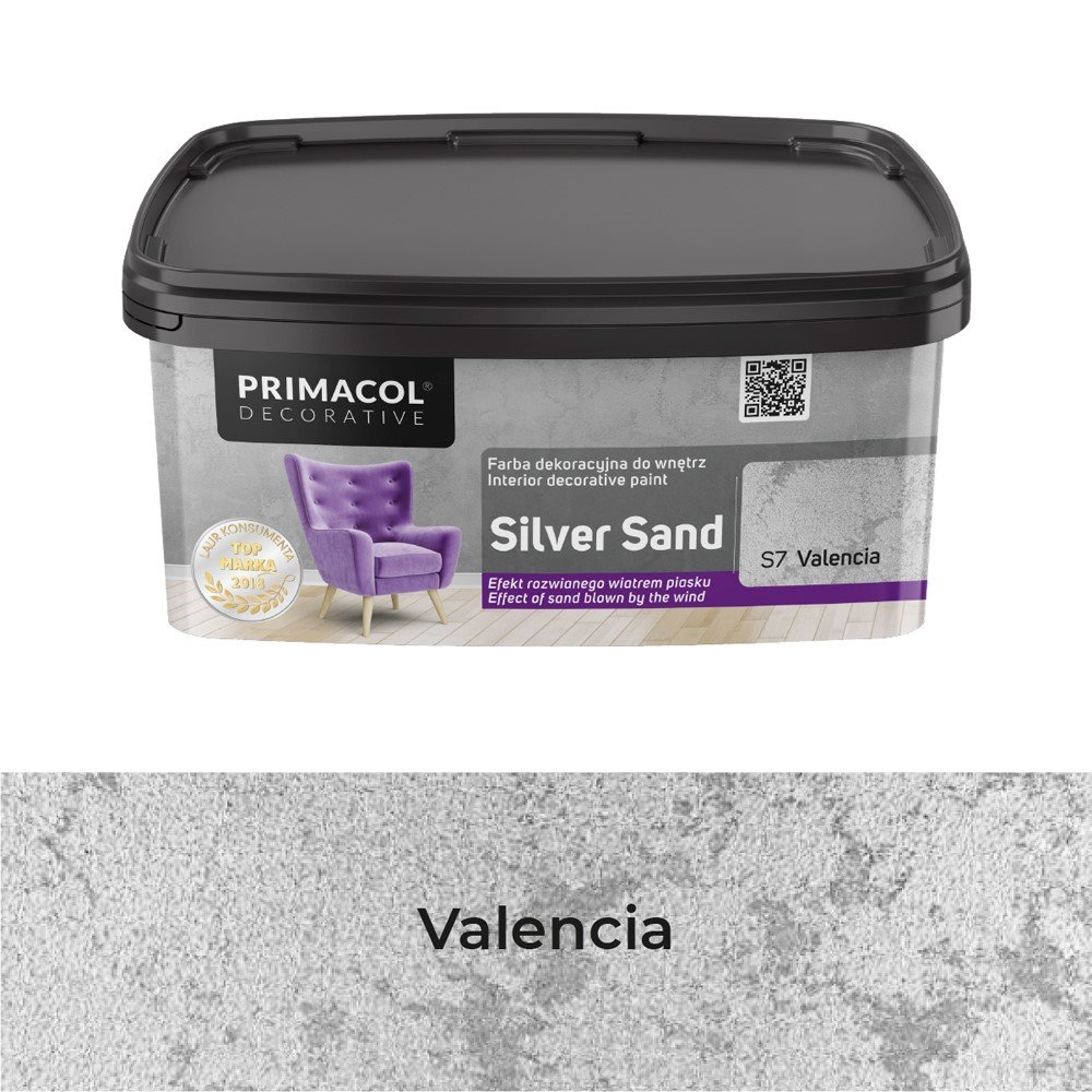 Struktūriniai dažai PRIMACOL Silver Sand, 1 l, (S7) Valencia