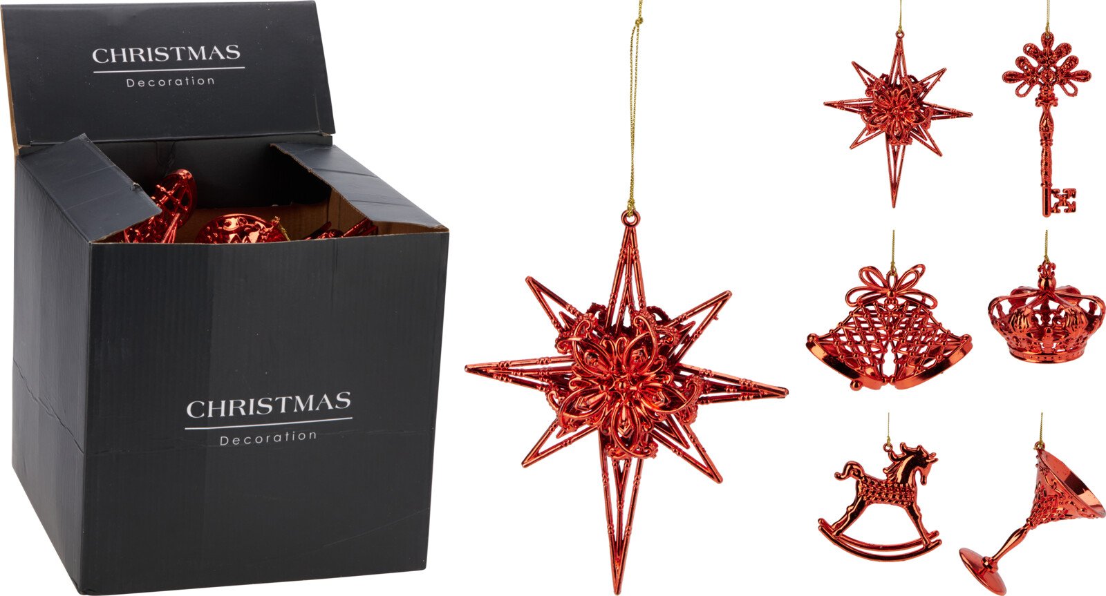 Eglutės žaisliukas, raudonos sp., 6 skirtingi dizainai, 7,5 x 7,5 x 6 cm