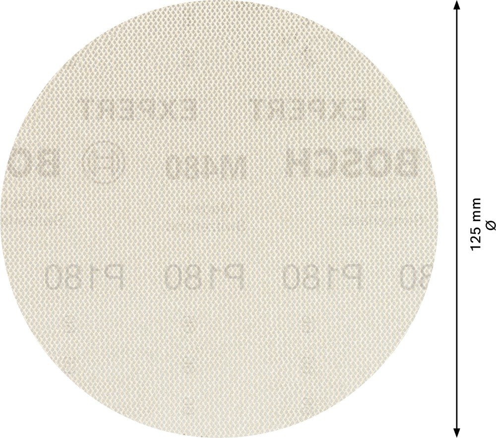 Šlifavimo tinklelis BOSCH, M 480, 125 mm, G180, 5 vnt.