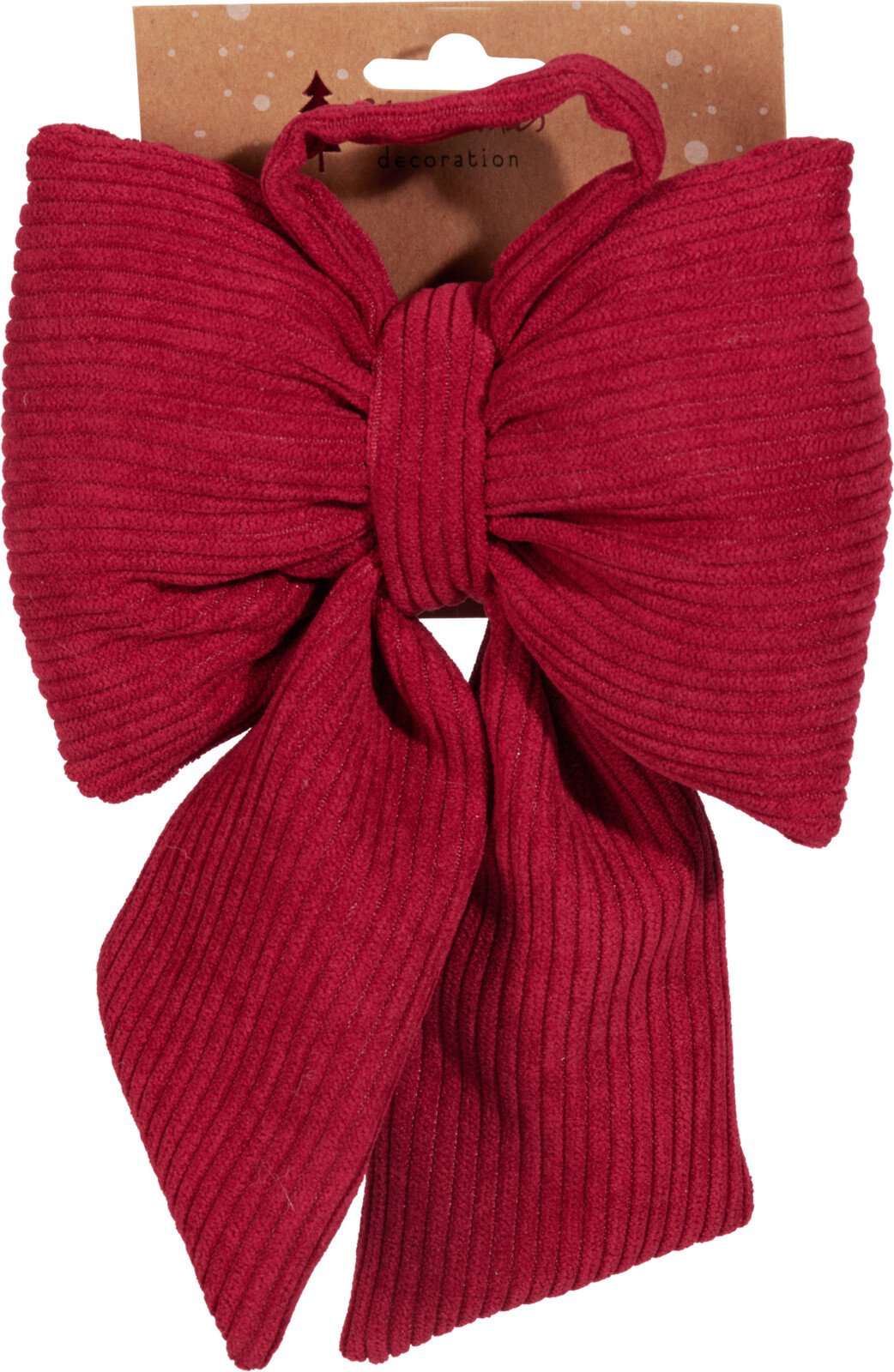 Kaspinas, poliesteris, raudonos sp., 13 x 10 x 20 cm