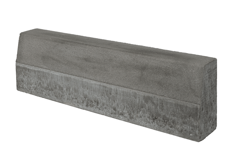 Gatvės bordiūras BRIKERS, pilkas, matmenys 1000 x 150 x 300 mm