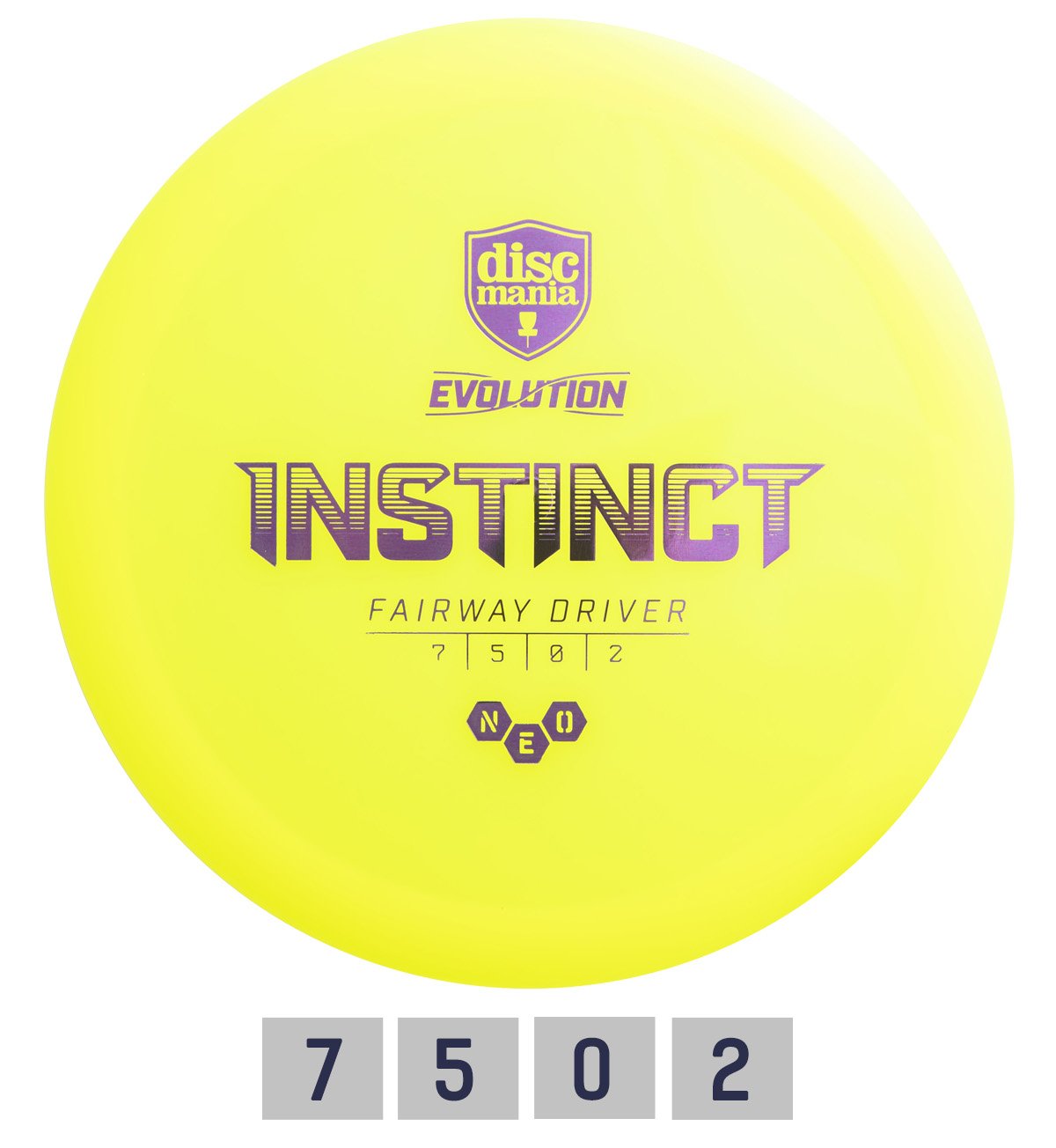 Diskgolfo diskas DISCMANIA Neo Intinct Evolution, yellow