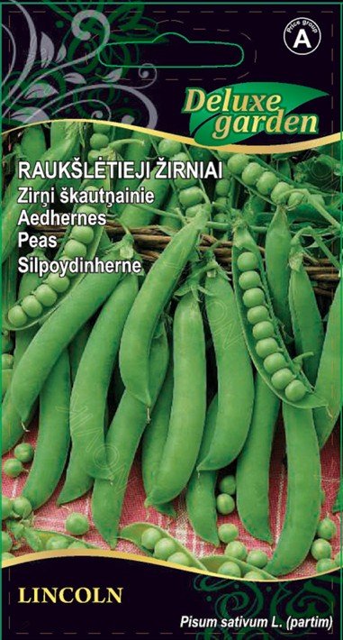 Daržovių sėklos, žirniai raukšlėtieji Linkoln, 10 g., 10307, A
