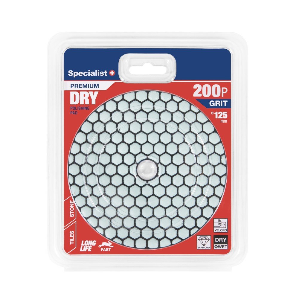 Deimantinis šlifavimo diskas SPECIALIST+, universalus, 125 mm, 125 mm, 200P