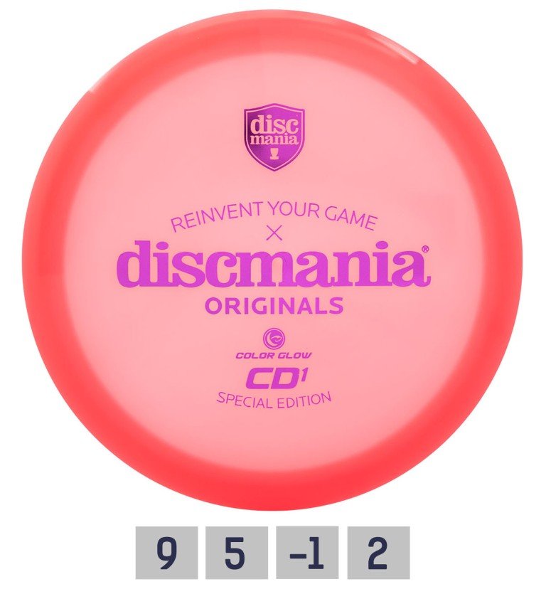 Diskgolfo diskas DISCMANIA C-Line CD1, glow red