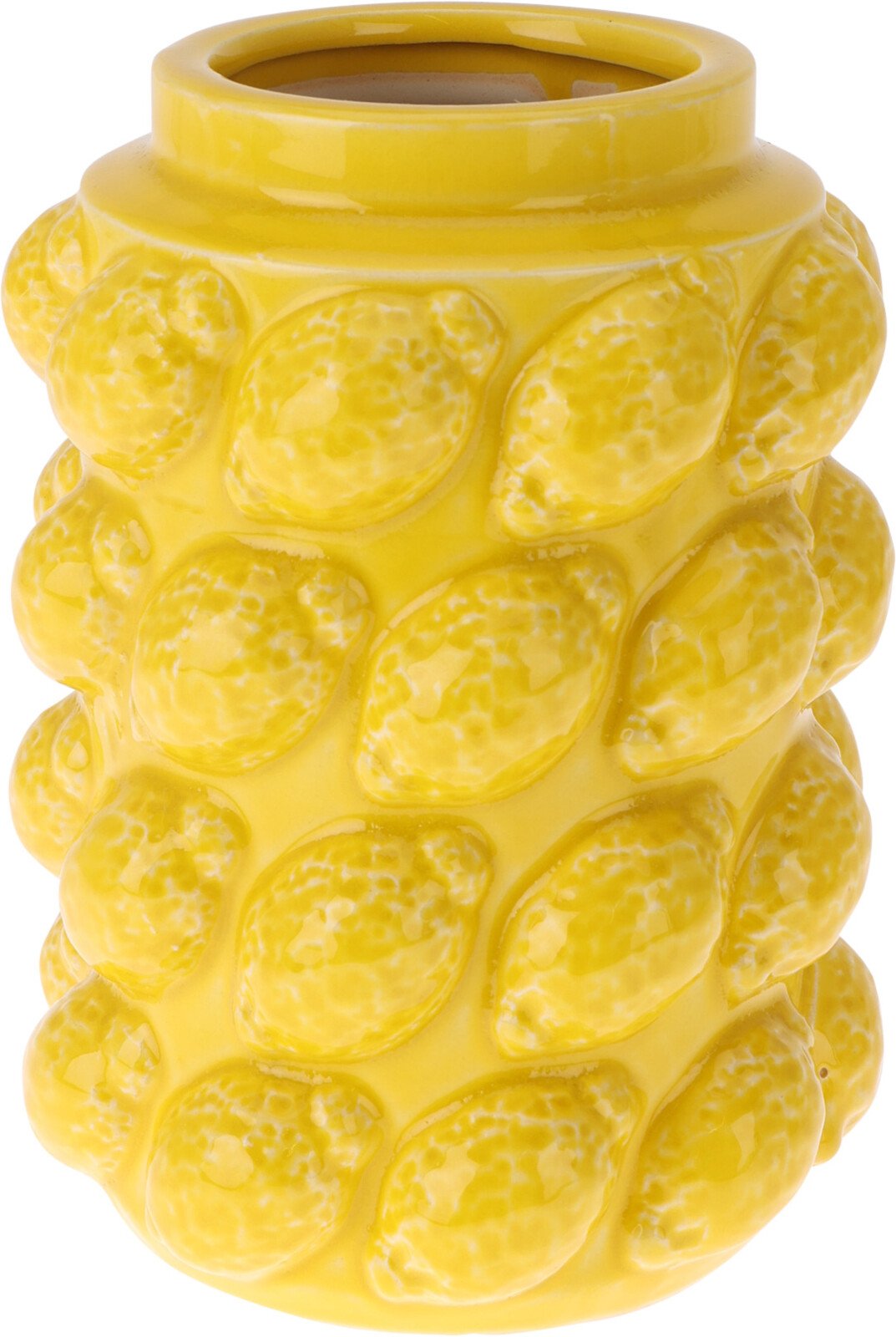 Vaza, 19 x 14 cm, citrinų dizaino, geltonos sp.