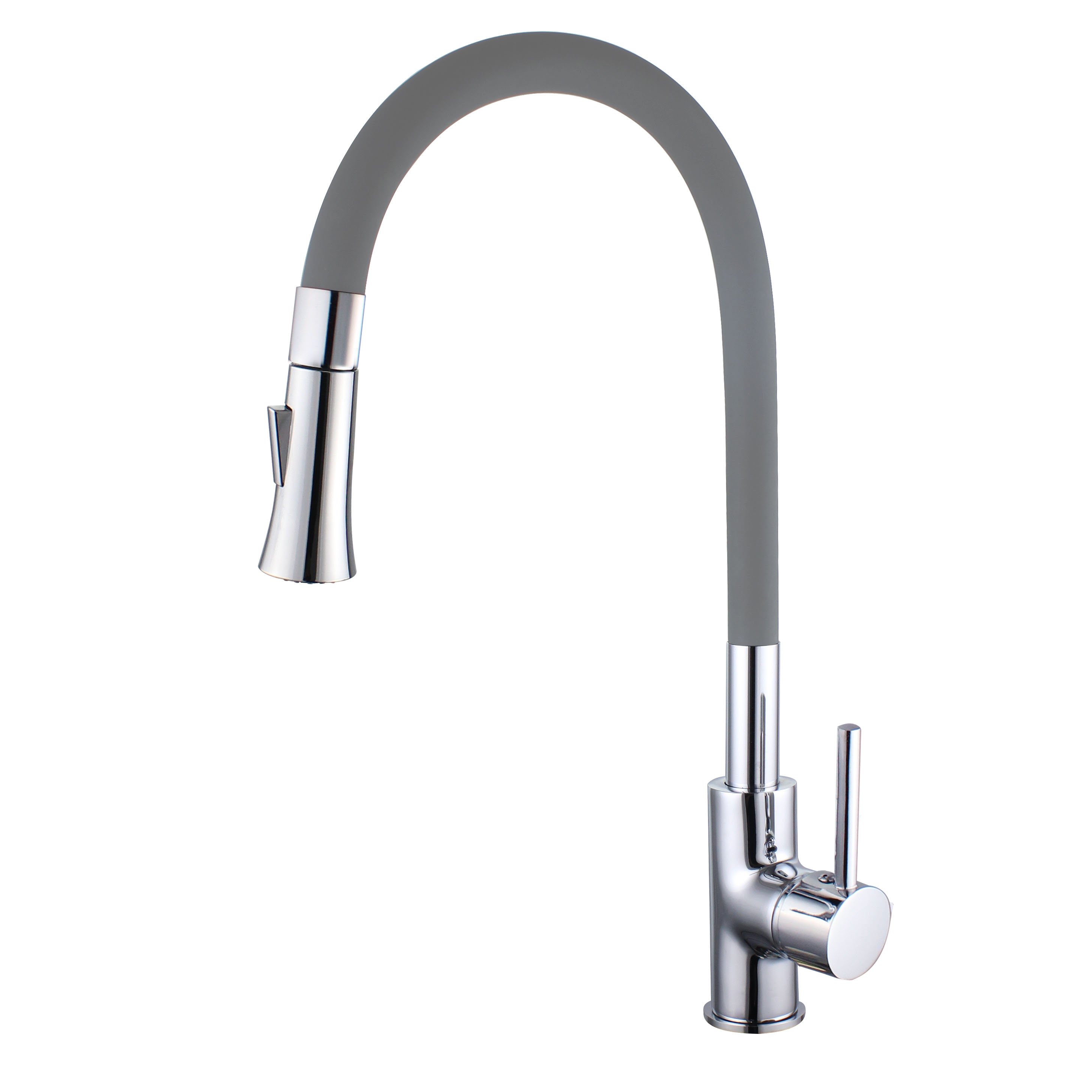 Plautuvės maišytuvas FLEX, su dušeliu, pilkos spl., 170525