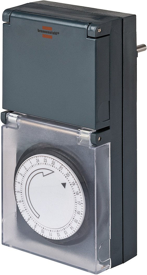 Laikmatis BRENNENSTUHL 1506460, 3600 W, 24val. / 15min., IP44, 16 A, 230 V, 50Hz, mechaninis, MZ-44