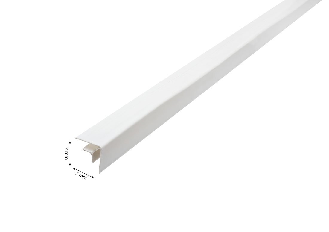 Vidinis profilis PVC dailylentėms WAKSLINE L-5 (L-4), 3000 x 7 mm, laminuotas