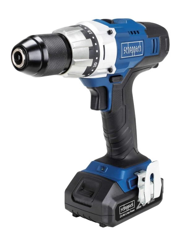 Akumuliatorinis suktuvas/gręžtuvas SCHEPPACH CCD45-20PROS, 1x2,0 Ah, GEN1