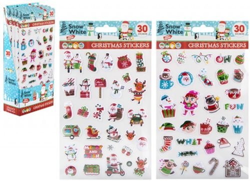 Kalėdiniai lipdukai SNOW WHITE, iškilūs, 503099