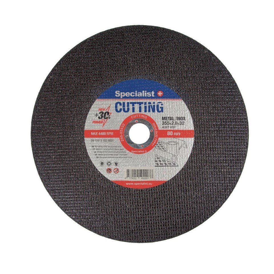 Abrazyvinis metalo pjovimo diskas SPECIALIST+, 350x2,8x32 mm