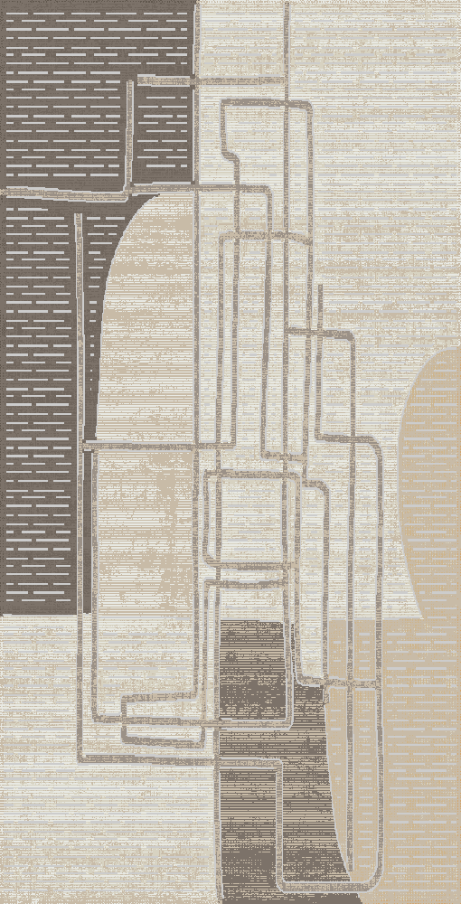 Kilimas LAZIO E637B, 80 x 150 cm, 100% polipropilenas, Cream 1Z_K