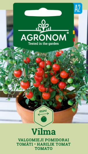 Daržovių sėklos, AGRONOM Pomidorai valgomieji VILMA, 0,1 g.