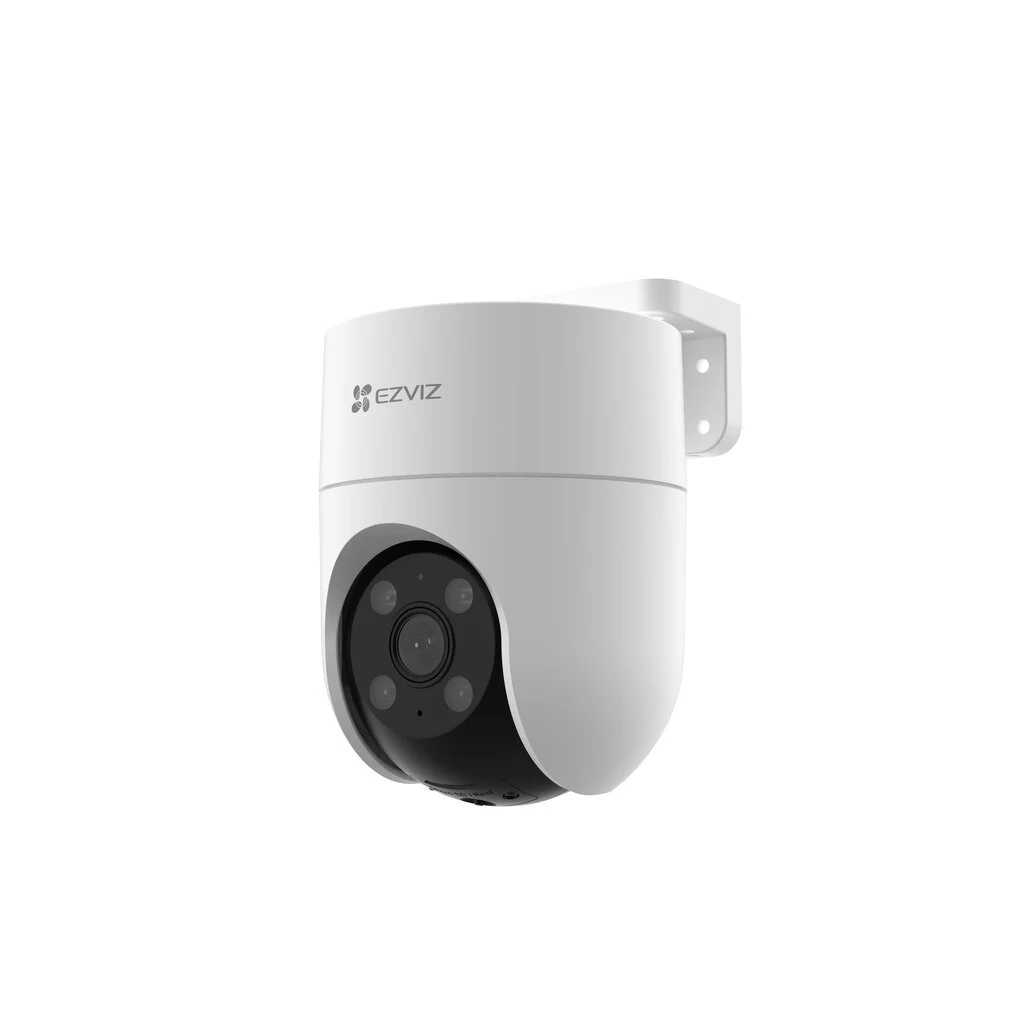 Išmanioji lauko kamera EZVIZ Cs-H8C, objektyvas 4.0 mm, raiška 2MP (1920x1080), Wi-Fi arba kabeliu, SD lustas, IP65, baltos sp.