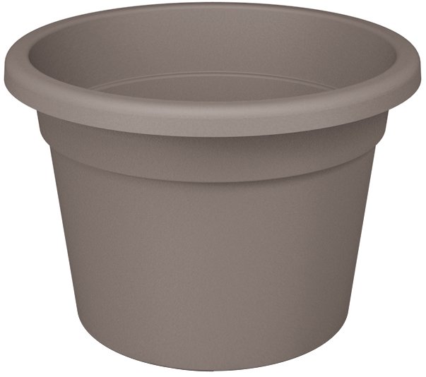 Plastikinis vazonas PREMIUM, rusvos sp., 21,9 x 15,7 cm.