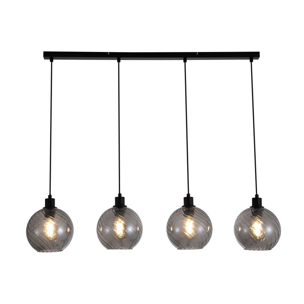 Pakabinamas šviestuvas SEARCHLIGHT Radiance, E27, 4 x 60W, 230V, 1100 x 200 x 300 mm, maksimalus aukštis 1200 mm, 44520-4SM