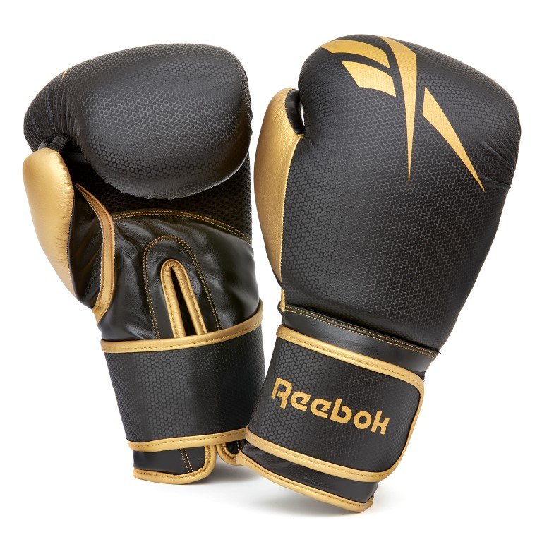 Bokso pirštinės REEBOK RSCB-11117GB-12, 12oz, gold/black