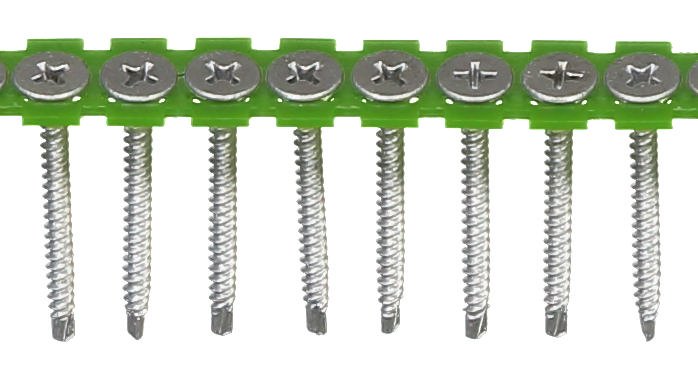 GKP sraigtai juostoje su grąžteliu ESSVE, 3,5 x 40 mm, CorrSeal C4, 1000 vnt.